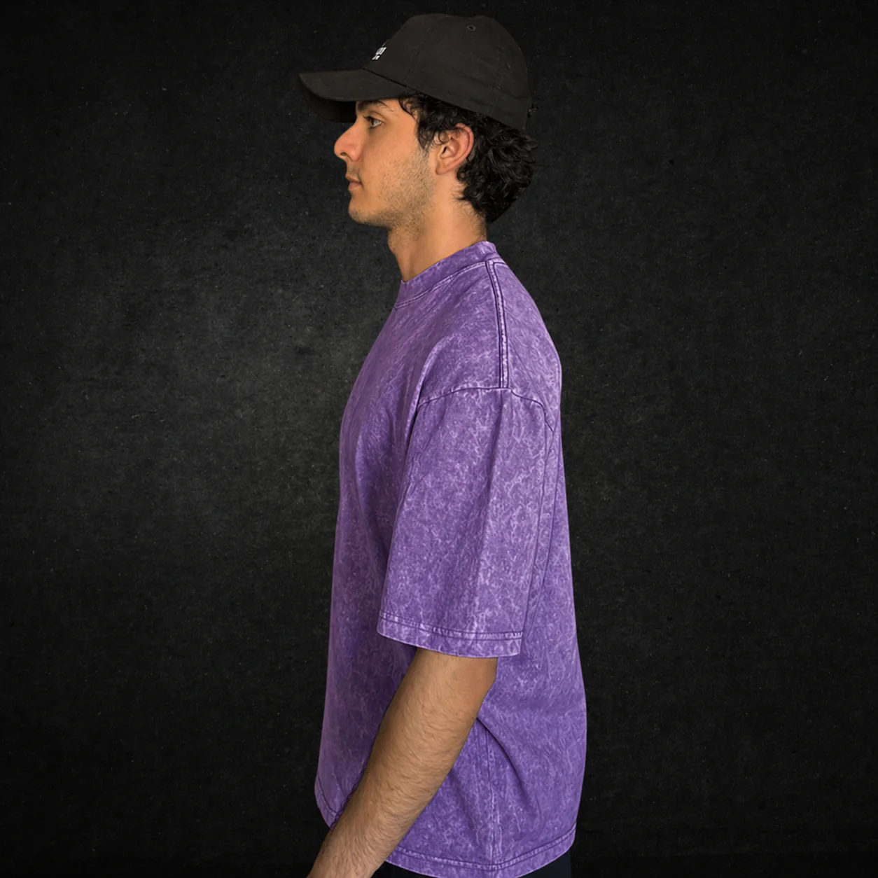 PLAYERA ACID WASH MORADO - Image 3