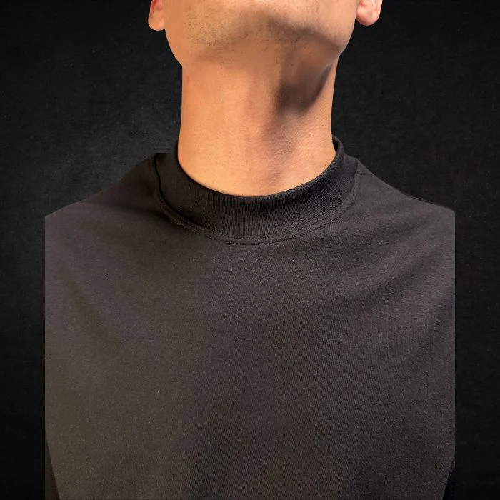 PLAYERA SEMI OVERSIZE 255G NEGRO - Image 4