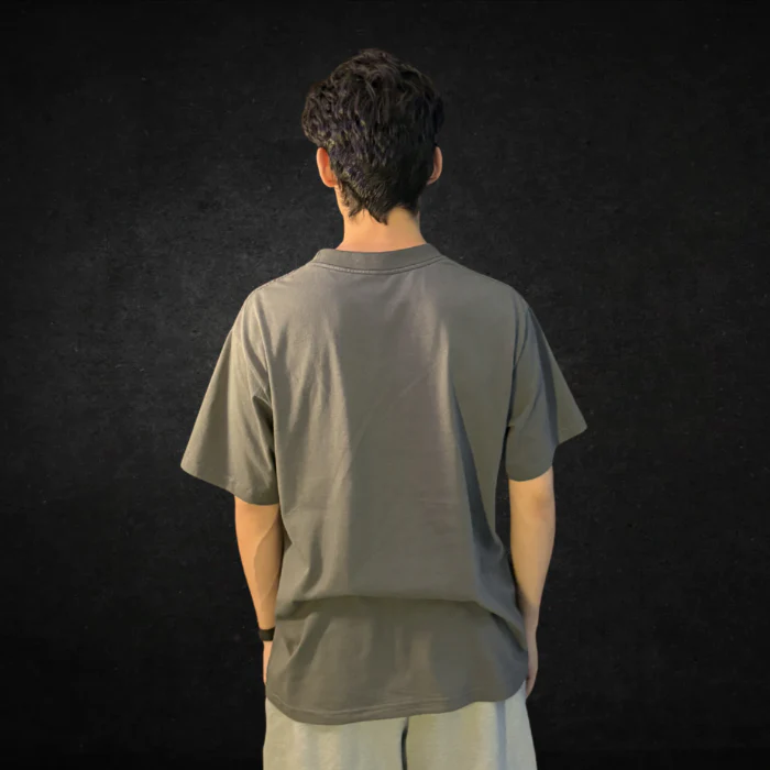 PLAYERA OVERSIZE GRIS STREET 220G - Image 3