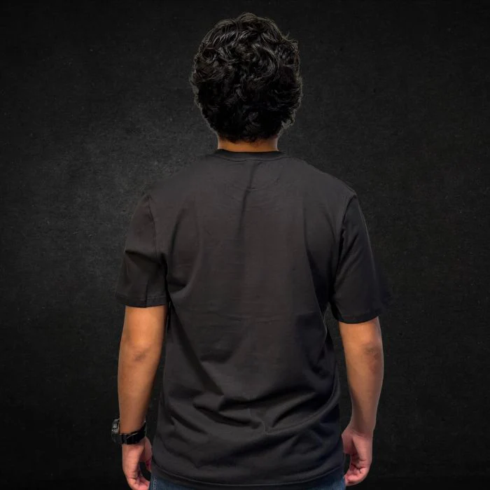 PLAYERA SLIM FIT 200g NEGRO ALGODON PEINADO - Image 3